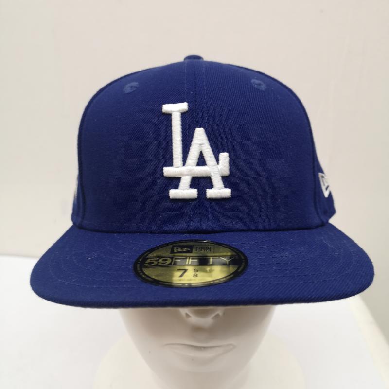 ニューエラ NEW ERA 帽子 キャップ Los Angeles Dodgers Champions Edition ロサンゼルス ドジャース キャップ 7 5/8 - 青 / ブルー / blue メンズ USED 古着 中古 50143358
