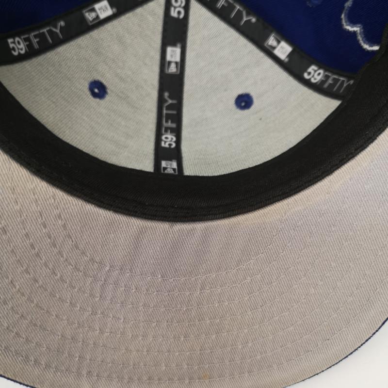 ニューエラ NEW ERA 帽子 キャップ Los Angeles Dodgers Champions Edition ロサンゼルス ドジャース キャップ 7 5/8 - 青 / ブルー / blue メンズ USED 古着 中古 50143358