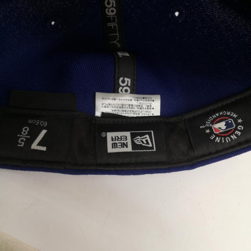 ニューエラ NEW ERA 帽子 キャップ Los Angeles Dodgers Champions Edition ロサンゼルス ドジャース キャップ 7 5/8 - 青 / ブルー / blue メンズ USED 古着 中古 50143358