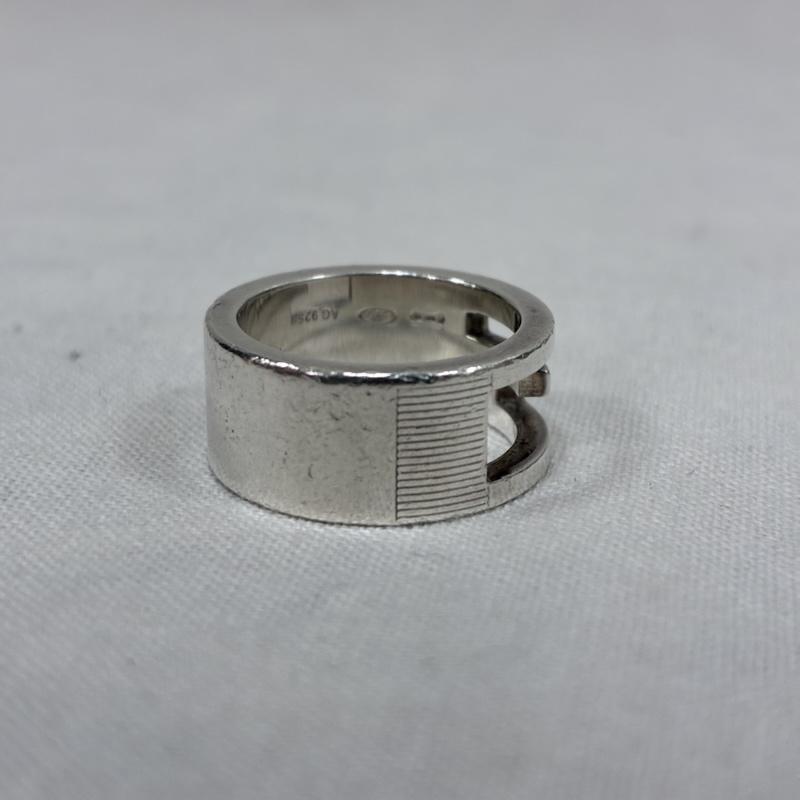 グッチ GUCCI アクセサリー 指輪 ブランデッドG カットアウト シルバー リング 指輪 AG925 7号 - ロゴ、文字 銀 / シルバー / silver color レディース USED 古着 中古 50143374