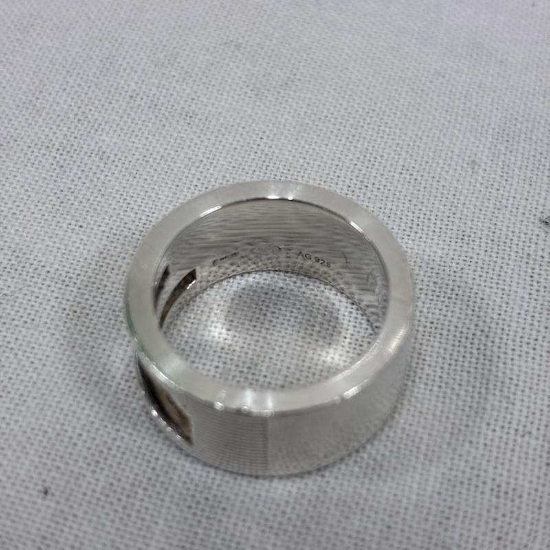グッチ GUCCI アクセサリー 指輪 ブランデッドG カットアウト シルバー リング 指輪 AG925 7号 - ロゴ、文字 銀 / シルバー / silver color レディース USED 古着 中古 50143374