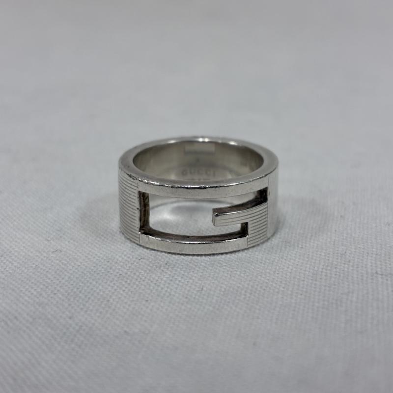 グッチ GUCCI アクセサリー 指輪 ブランデッドG カットアウト シルバー リング 指輪 AG925 7号 - ロゴ、文字 銀 / シルバー / silver color レディース USED 古着 中古 50143374