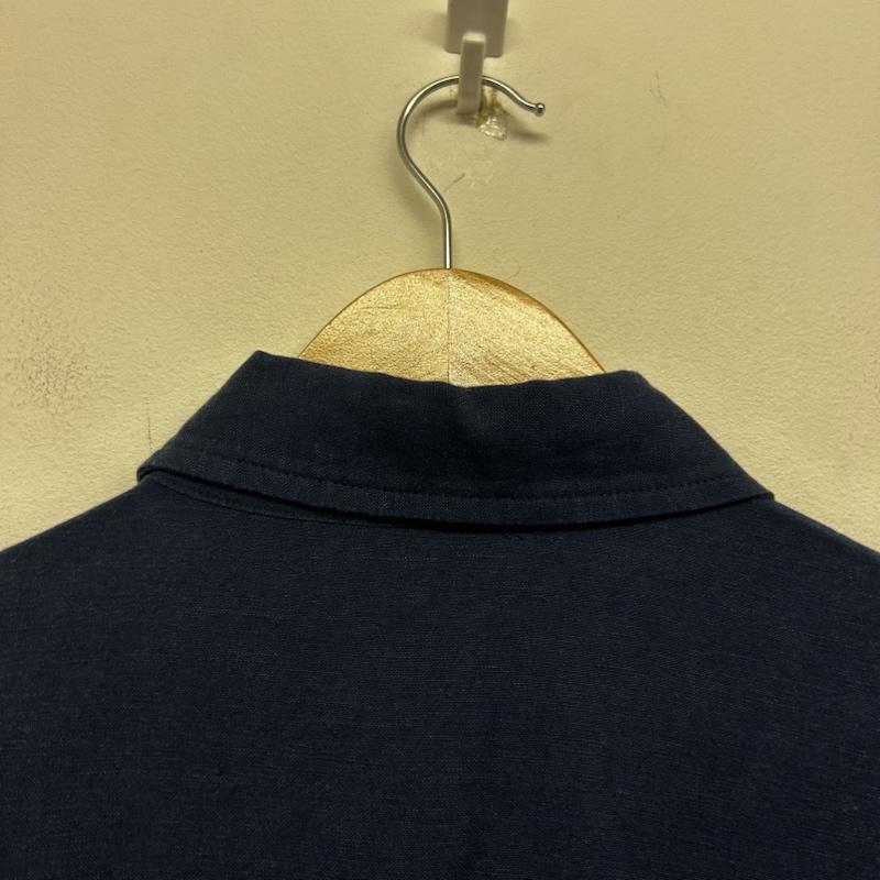 シップス SHIPS コート コート一般 コート 麻 ボタンフライ L 無地 紺 / ネイビー / navy メンズ USED 古着 中古 50143392