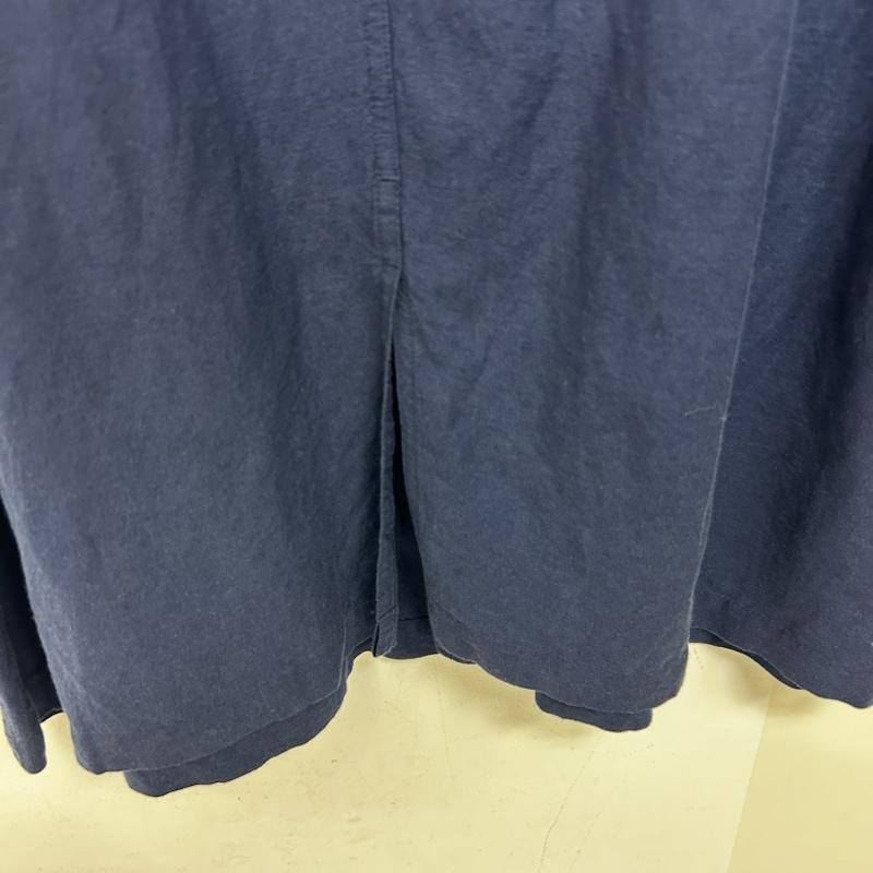 シップス SHIPS コート コート一般 コート 麻 ボタンフライ L 無地 紺 / ネイビー / navy メンズ USED 古着 中古 50143392