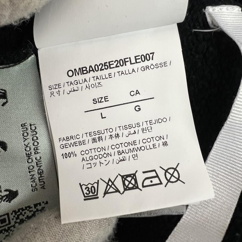オフホワイト off white トレーナー 長袖 Slim Fit Non-Fiction スウェット L 黒 / ブラック / black メンズ USED 古着 中古 50143436