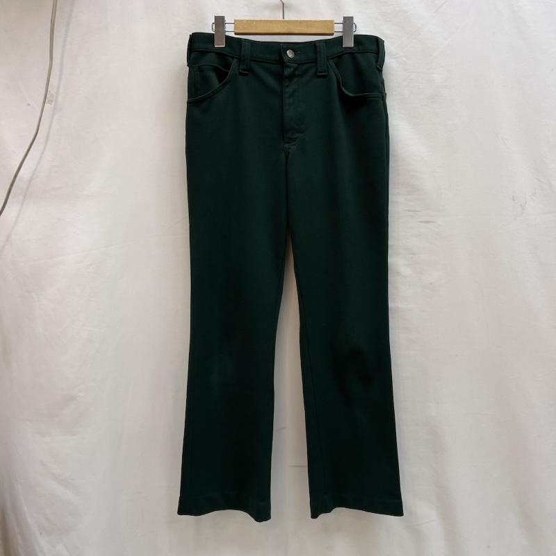 リー Lee ボトムス ボトムス 70s USA製 ブーツカット フレア スラックス スタプレ ヴィンテージ 32インチ 緑 / グリーン / green メンズ USED 古着 中古 50143474
