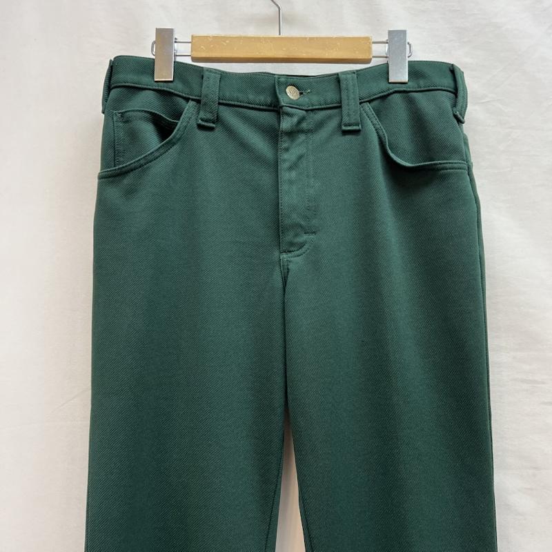 リー Lee ボトムス ボトムス 70s USA製 ブーツカット フレア スラックス スタプレ ヴィンテージ 32インチ 緑 / グリーン / green メンズ USED 古着 中古 50143474