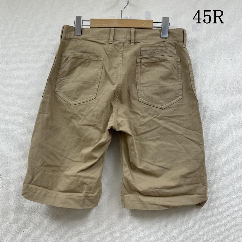 フォーティファイブ・アール 45R パンツ ショートパンツ ハーフパンツ ショートパンツ ショーツ コットン ジップフライ バックロゴ 刺繍 30インチ ロゴ、文字 X 刺繍 ベージュ / ベージュ / beige メンズ USED 古着 中古 50143485