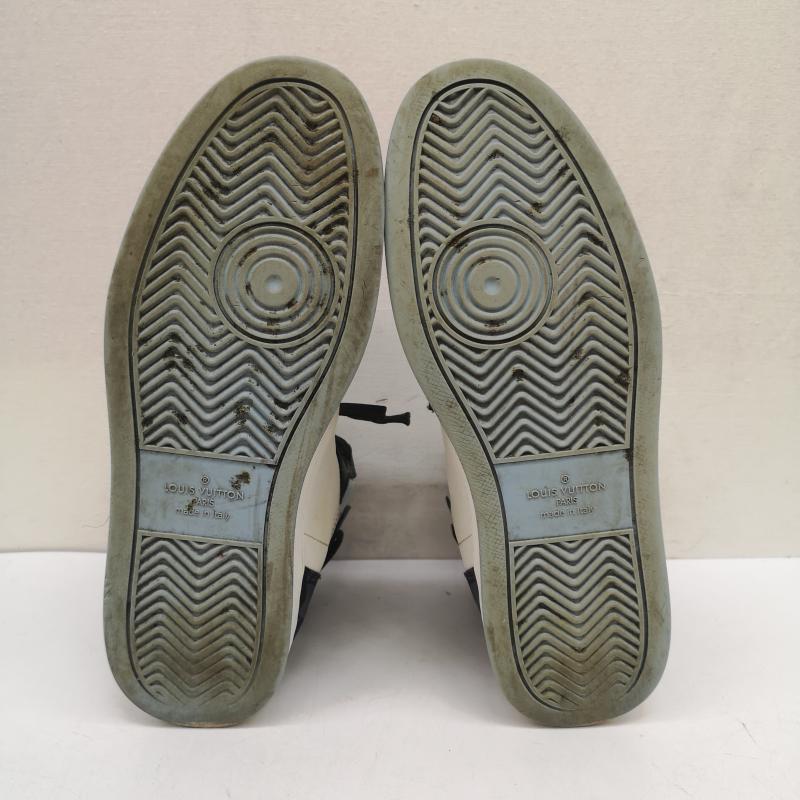 ルイヴィトン LOUIS VUITTON スニーカー スニーカー リヴォリ ライン モノグラム LVロゴ カモフラージュ ハイカット スニーカー MS 0250 UK：7 黒 / ブラック / black X 白 / ホワイト / white X 水色 / ライトブルー / メンズ USED 古着 中古 50143489