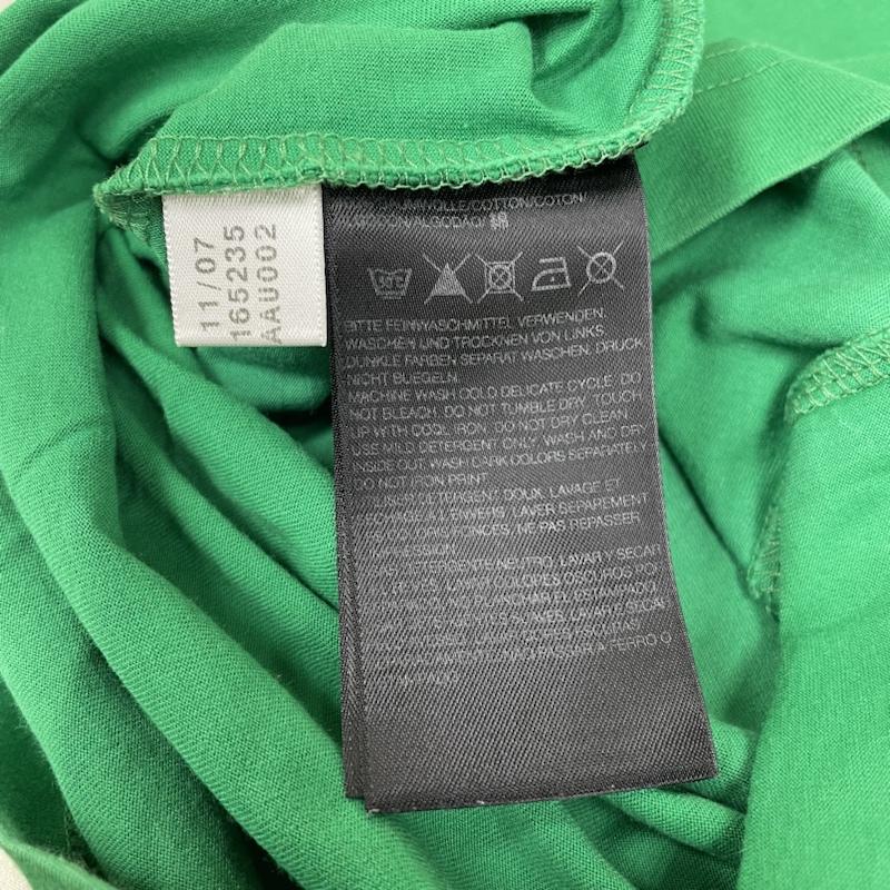 ワイスリー Y-3 Tシャツ 半袖 adidas コラボ 半袖 Tシャツ ラバープリント クルーネック ヨウジヤマモト XS ロゴ、文字 X プリント 緑 / グリーン / green メンズ USED 古着 中古 50143494