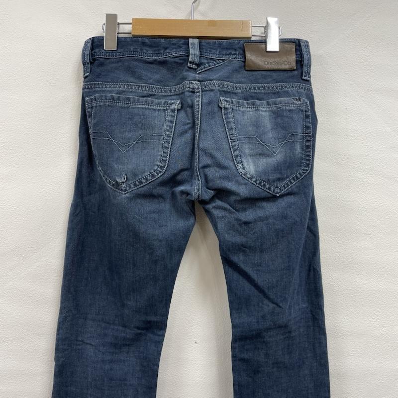 ディーゼル DIESEL パンツ デニム、ジーンズ THANAZ WASH 0601K スリム クラッシュ スキニー デニム パンツ 26インチ ダメージ加工 インディゴ / インディゴ / Indigo レディース USED 古着 中古 50143551
