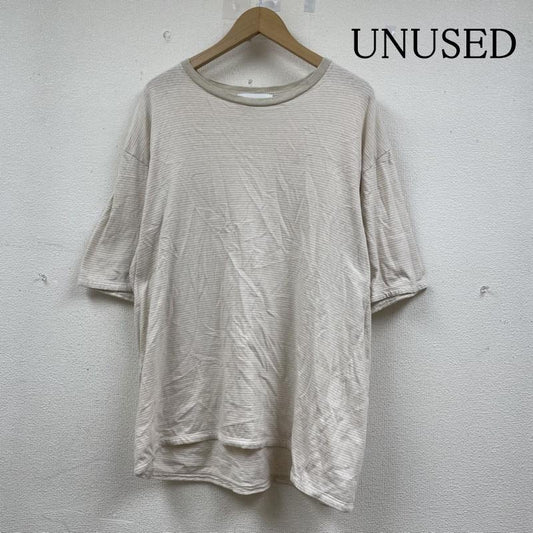 アンユーズド UNUSED Tシャツ 半袖 半袖 Tシャツ ボーダー柄 クルーネック シャツ カットソー US1963 3 ボーダー柄 ベージュ / ベージュ / beige メンズ USED 古着 中古 50143579