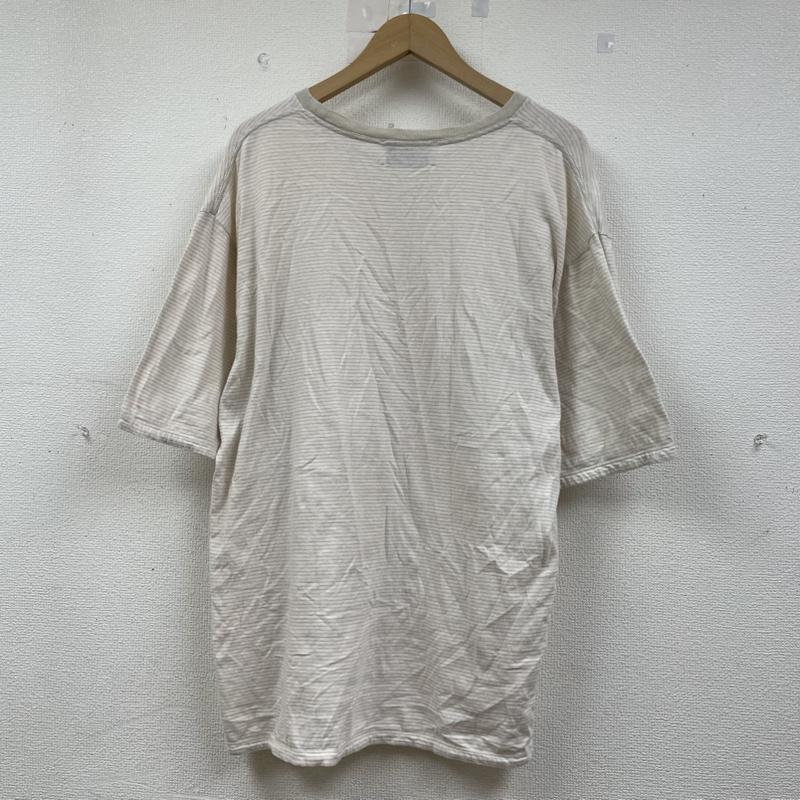 アンユーズド UNUSED Tシャツ 半袖 半袖 Tシャツ ボーダー柄 クルーネック シャツ カットソー US1963 3 ボーダー柄 ベージュ / ベージュ / beige メンズ USED 古着 中古 50143579