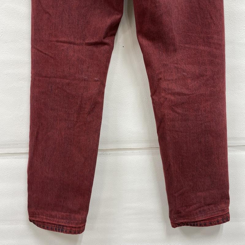 リーバイス Levi s パンツ デニム、ジーンズ 90s 00s USA製 556 後染め ストレート カラー ジーンズ ヴィンテージ デニム パンツ S 赤 / レッド / red レディース USED 古着 中古 50143589