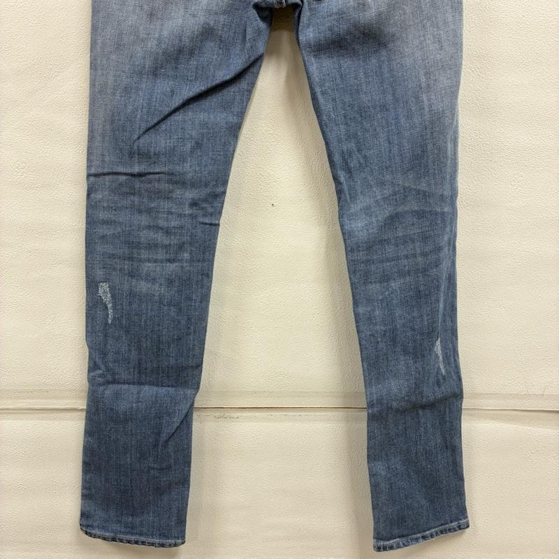 レディー Rady パンツ デニム、ジーンズ ストレッチ ダメージ クラッシュ スキニー デニム パンツ - ダメージ加工 水色 / ライトブルー / X 金 / ゴールド / gold color レディース USED 古着 中古 50143594