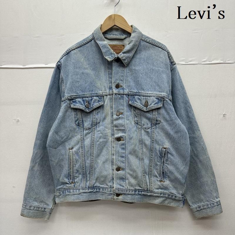 リーバイス Levi s ジャケット、上着 ジャンパー、ブルゾン 90s USA製 3rd デニム トラッカー ジャケット 70507-4834 L インディゴ / インディゴ / Indigo メンズ USED 古着 中古 50143595