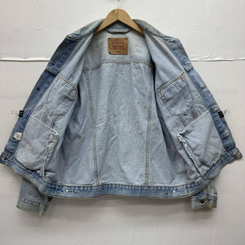 リーバイス Levi s ジャケット、上着 ジャンパー、ブルゾン 90s USA製 3rd デニム トラッカー ジャケット 70507-4834 L インディゴ / インディゴ / Indigo メンズ USED 古着 中古 50143595