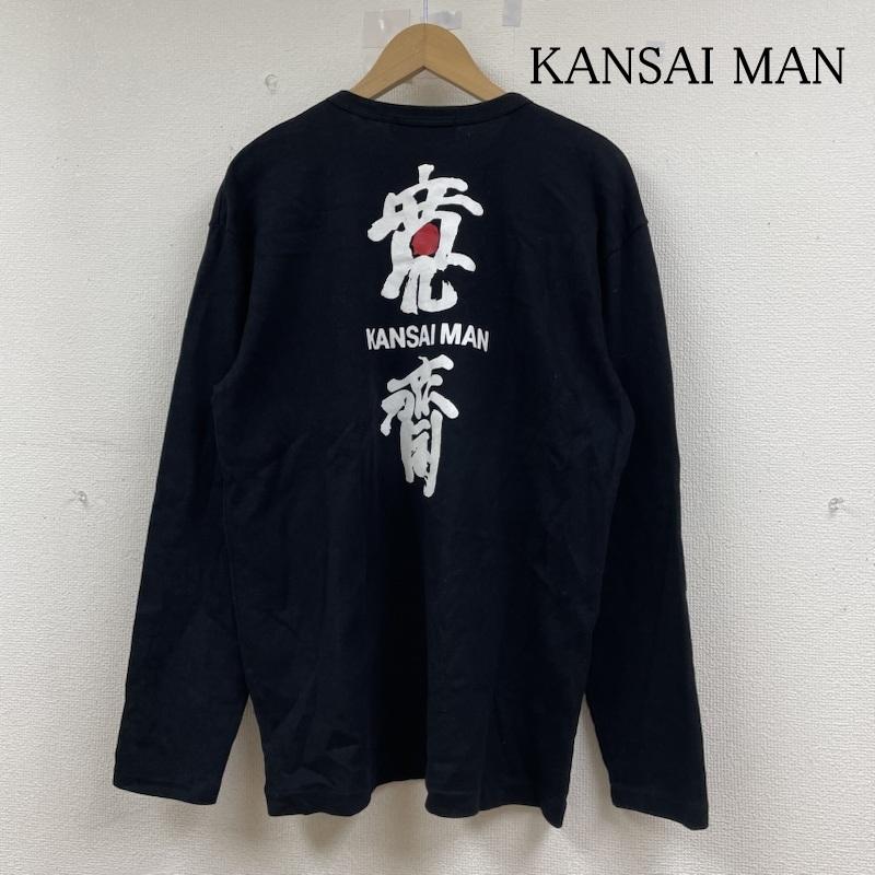 カンサイ ヤマモト KANSAI YAMAMOTO トレーナー 長袖 80 90S バックロゴ プリント スウェット 山本寛斎 トレーナー L ロゴ、文字 X プリント 黒 / ブラック / black メンズ USED 古着 中古 50143624