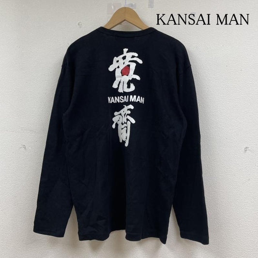 カンサイ ヤマモト KANSAI YAMAMOTO トレーナー 長袖 80 90S バックロゴ プリント スウェット 山本寛斎 トレーナー L ロゴ、文字 X プリント 黒 / ブラック / black メンズ USED 古着 中古 50143624