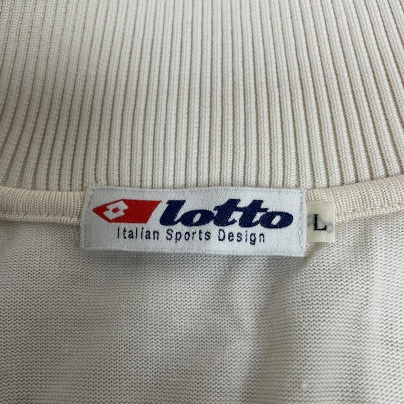 アンユーズド UNUSED ジャケット、上着 ジャンパー、ブルゾン 90s old lottoトラック ジャケット ジャージ フルジップアップ エンブレム 刺繍 スタンドカラー L ロゴ、文字 X 刺繍 オフホワイト / オフホワイト / メンズ USED 古着 中古 50143629