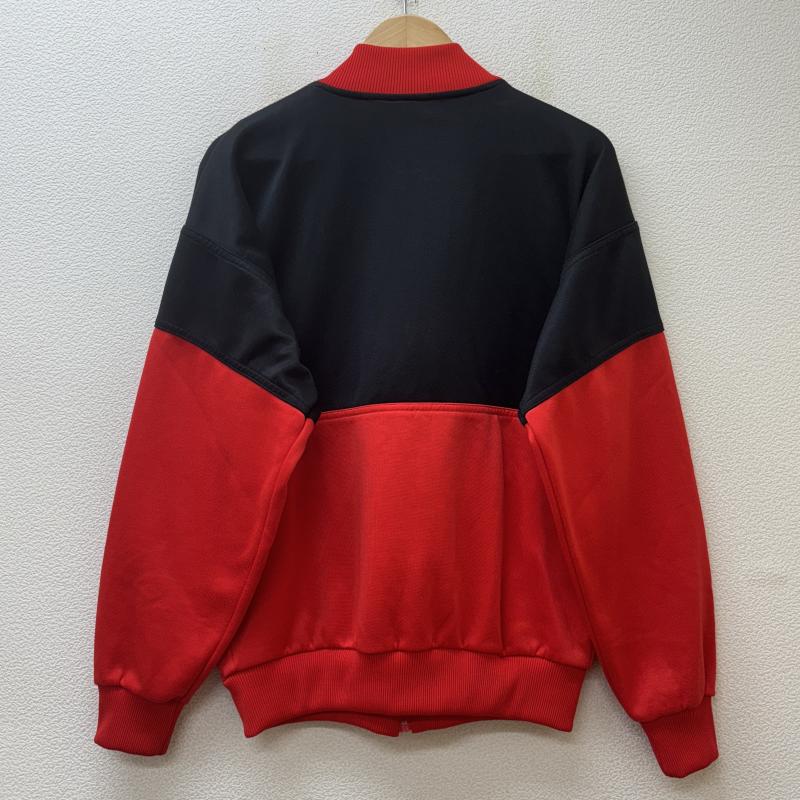 アディダス adidas ジャケット、上着 ジャンパー、ブルゾン 80年代 ビンテージ 台湾製 銀タグ ジャージー トラック ジャケット 黒 赤 ブラック レッド L 黒 / ブラック / black X 赤 / レッド / red メンズ USED 古着 中古 50143645