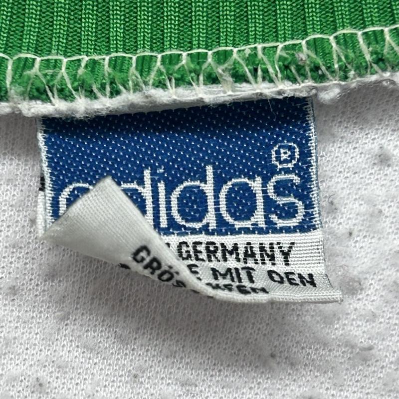 アディダス adidas ジャケット、上着 ジャンパー、ブルゾン トラックジャケット ワンポイントロゴ マルチカラー - ロゴ、文字 白 / ホワイト / white X 緑 / グリーン / green メンズ USED 古着 中古 50143652