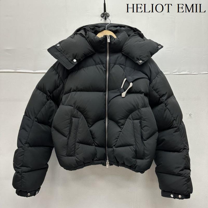 古着 USED ジャケット、上着 ダウンジャケット HELIOT EMIL Abstract quilted down jacket ダウン ジャケット 46 黒 / ブラック / black メンズ USED 古着 中古 50143659