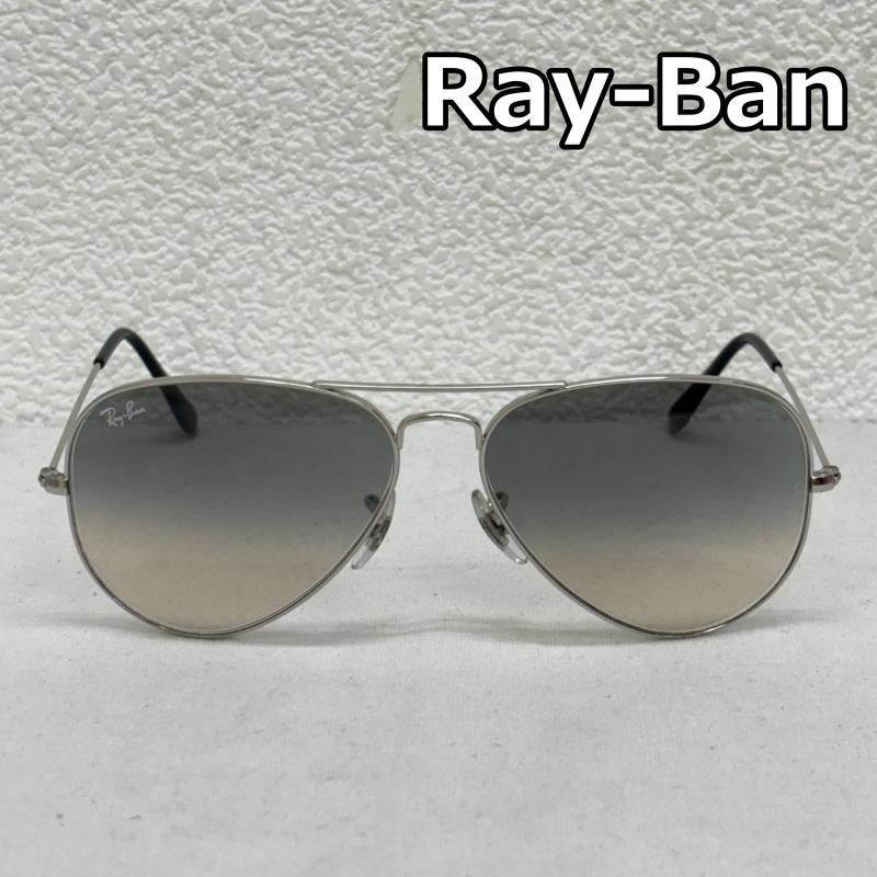 レイバン Ray-Ban めがね・サングラス サングラス AVIATOR アビエーター ティアドロップ型 サングラス 003/32 55□14 135 2N - メンズ USED 古着 中古 50143680