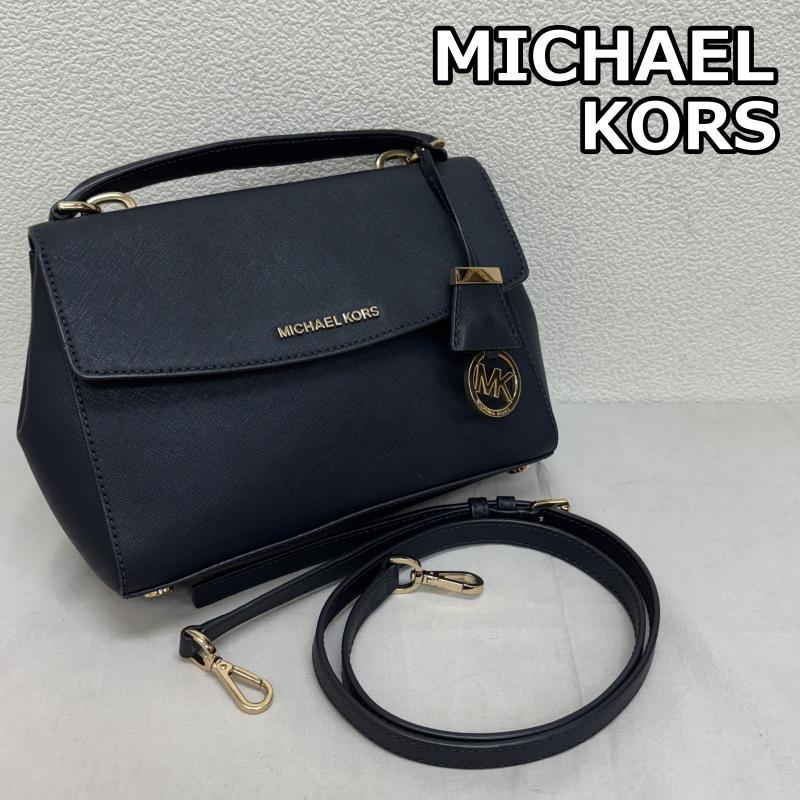 マイケルコース MICHAEL KORS ハンドバッグ ハンドバッグ 2WAY ハンド ショルダー バッグ 紺 ネイビー 30T5GAVS2L - 紺 / ネイビー / navy レディース USED 古着 中古 50143683