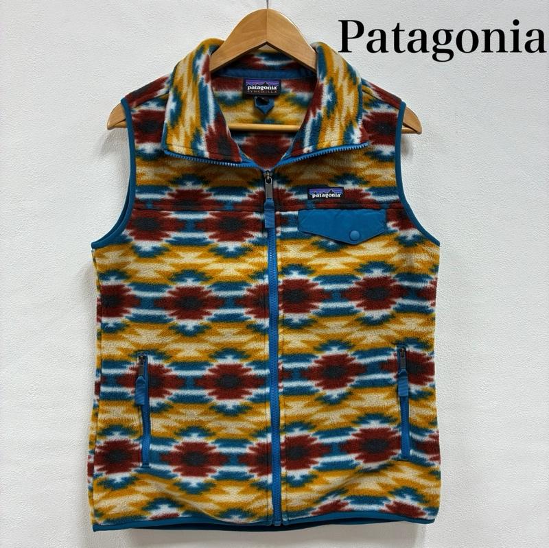 パタゴニア patagonia ベスト ベスト 15AW シンチラ SYNCHILLA ジップアップ フリース ベスト 25495 S 総柄 X ロゴ、文字 X ワンポイント マルチカラー / マルチカラー / multicolor レディース USED 古着 中古 50143693