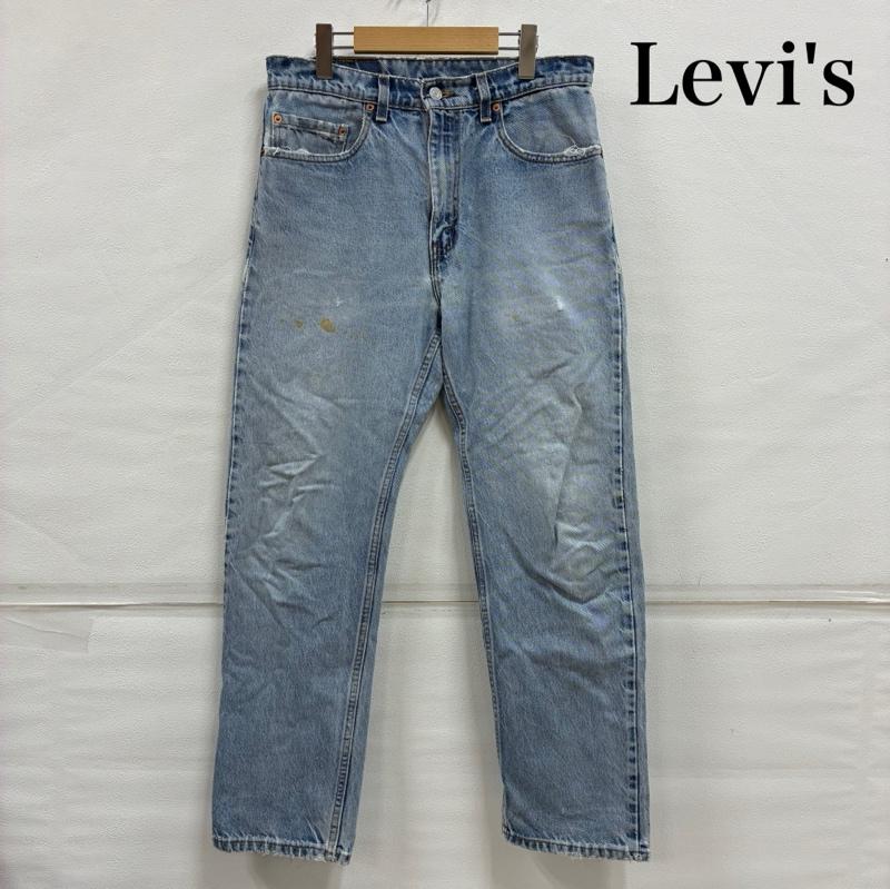 リーバイス Levi s パンツ デニム、ジーンズ 505 MADE IN USA 1999年製 ストレート ジップフライ ヴィンテージ デニムパンツ 32インチ 水色 / ライトブルー / メンズ USED 古着 中古 50143694