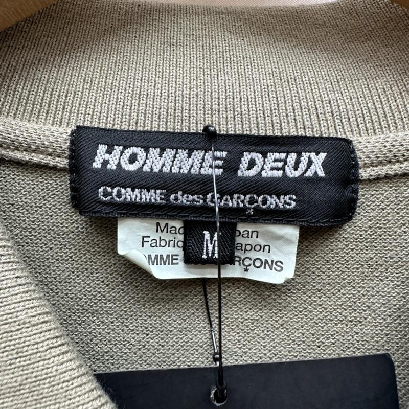 コムデギャルソンオムドゥ COMME des GARCONS HOMME DEUX ポロシャツ 半袖 17SS プリント ポロシャツ DS-T006 M カーキ / カーキ / khaki メンズ USED 古着 中古 50143704