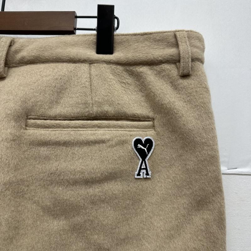 アミ ami パンツ ワークパンツ、ペインターパンツ PUMA ウール シャギー パンツ 535994-67 XL ベージュ / ベージュ / beige メンズ USED 古着 中古 50143707