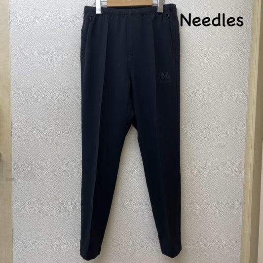 ニードルス Needles パンツ スラックス KP423 スラックス 側章 蝶 バタフライ 刺繍 NEPENTHES ネペンテス BLK ブラック XS 黒 / ブラック / black メンズ USED 古着 中古 50143712