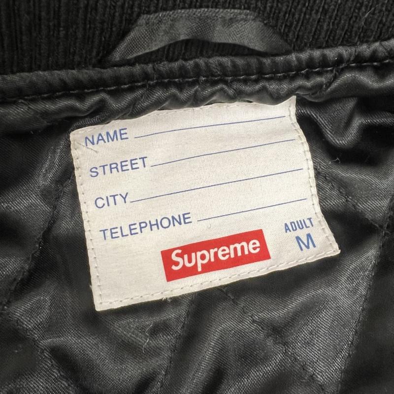 シュプリーム Supreme ジャケット、上着 ジャンパー、ブルゾン 19AW Team Varsity Jacket スタジャン M 黒 / ブラック / black メンズ USED 古着 中古 50143725