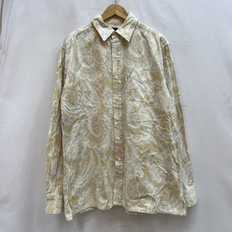 ナイトロウ nitrow シャツ、ブラウス 長袖 ペイズリー シャツ ナイトレイド NITRO MICROPHONE UNDERGROUND XL ベージュ / ベージュ / beige メンズ USED 古着 中古 50143729