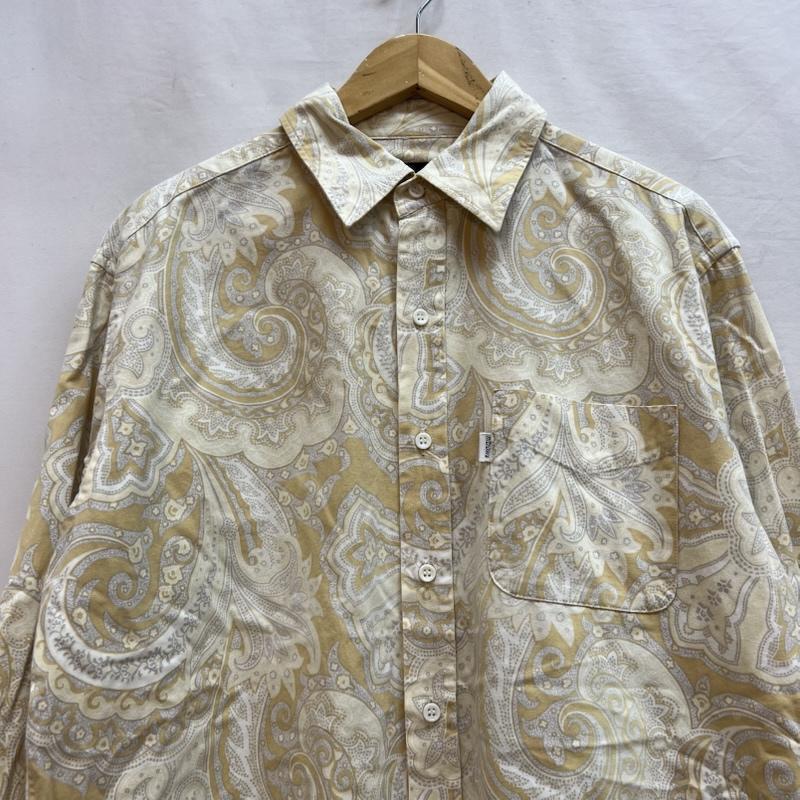 ナイトロウ nitrow シャツ、ブラウス 長袖 ペイズリー シャツ ナイトレイド NITRO MICROPHONE UNDERGROUND XL ベージュ / ベージュ / beige メンズ USED 古着 中古 50143729