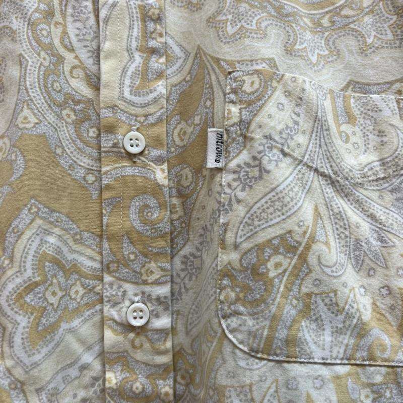 ナイトロウ nitrow シャツ、ブラウス 長袖 ペイズリー シャツ ナイトレイド NITRO MICROPHONE UNDERGROUND XL ベージュ / ベージュ / beige メンズ USED 古着 中古 50143729