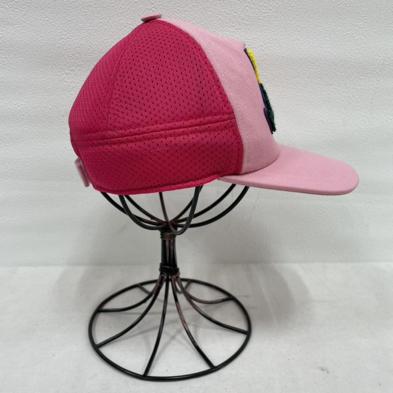 エトロ ETRO 帽子 キャップ PEGASO パッチ ワッペン メッシュ ベースボール キャップ - ロゴ、文字 桃 / ピンク / pink X 黄 / イエロー / yellow X 緑 / グリーン / green X 紫 / パープル / purple レディース USED 古着 中古 50143756
