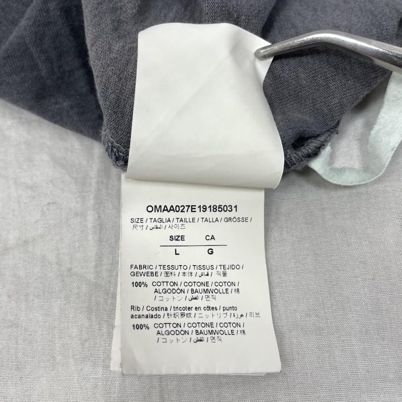 オフホワイト off white Tシャツ 半袖 OMAA027E 19185031 19AW VINTAGE S S SLIM TEE コットン GRY グレー L ダークグレー / ダークグレー / メンズ USED 古着 中古 50143775