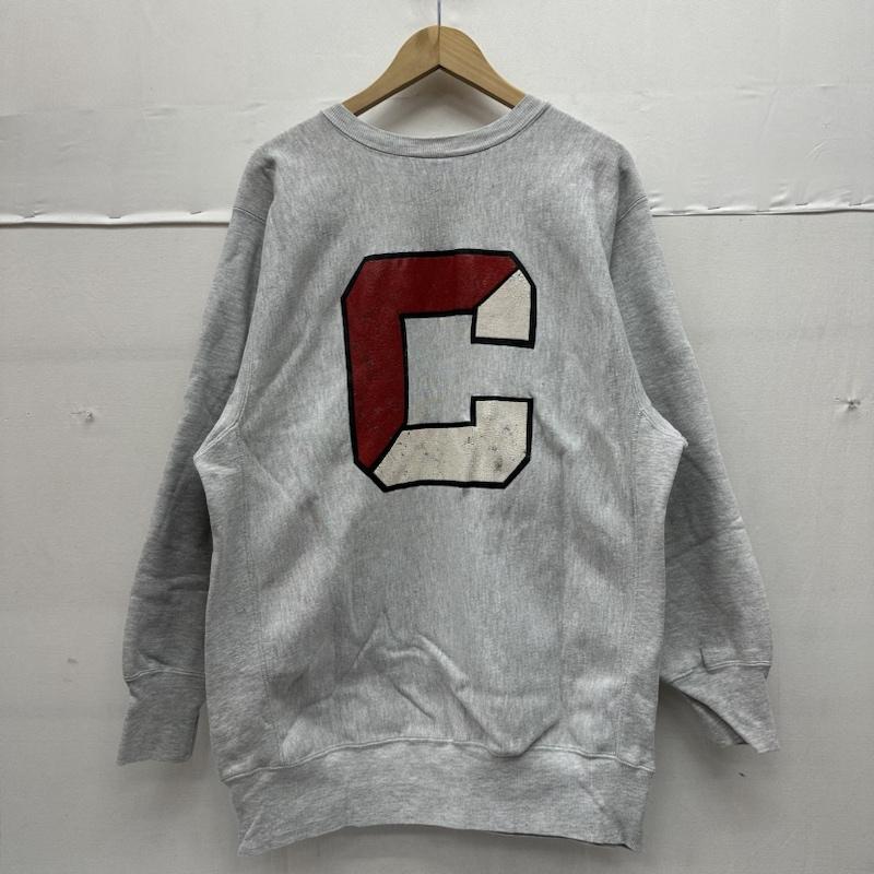 チャンピオン Champion トレーナー 長袖 80s 90s USA製 トリコタグ REVERSE WEAVE CORNELL バック プリント スウェット XL 灰 / グレー / gray メンズ USED 古着 中古 50143780