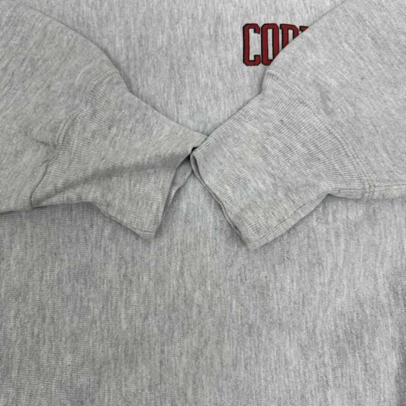 チャンピオン Champion トレーナー 長袖 80s 90s USA製 トリコタグ REVERSE WEAVE CORNELL バック プリント スウェット XL 灰 / グレー / gray メンズ USED 古着 中古 50143780