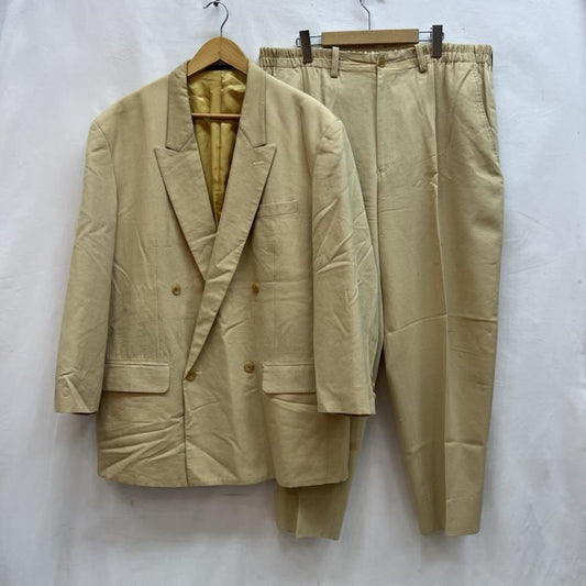 ヨウジヤマモトプールオム Yohji Yamamoto POUR HOMME スーツ スーツ 1992AW ダブル セットアップ スーツ アーカイブ ビンテージ - ベージュ / ベージュ / beige メンズ USED 古着 中古 50143798