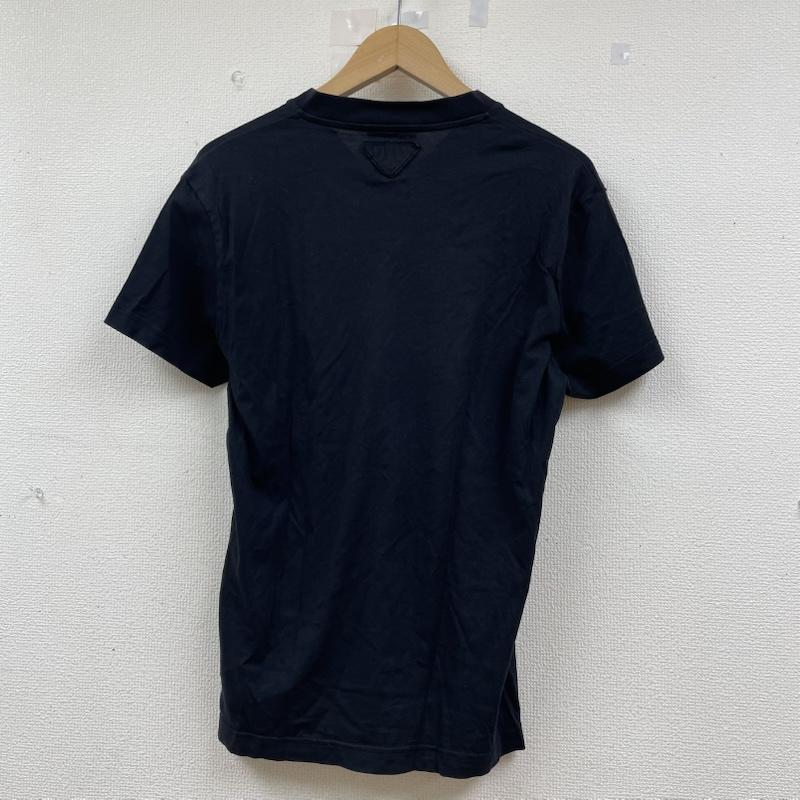 プラダ PRADA カットソー 半袖 Vネック カットソー Tシャツ 半袖 プルオーバー 無地 インナーウェア S 無地 黒 / ブラック / black メンズ USED 古着 中古 50143814