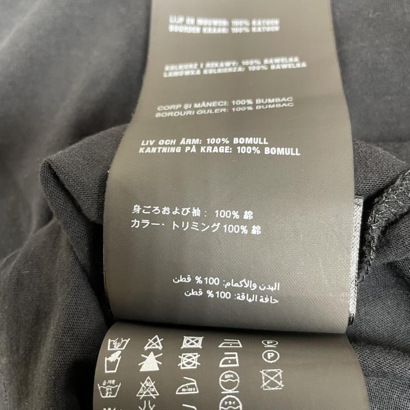 プラダ PRADA カットソー 半袖 Vネック カットソー Tシャツ 半袖 プルオーバー 無地 インナーウェア S 無地 黒 / ブラック / black メンズ USED 古着 中古 50143814