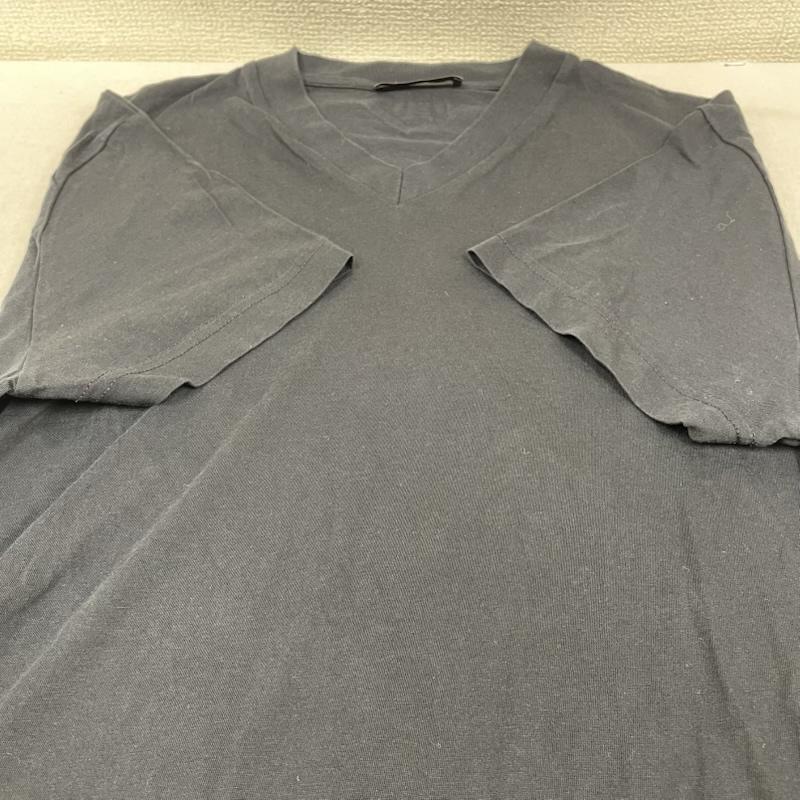 プラダ PRADA カットソー 半袖 Vネック カットソー Tシャツ 半袖 プルオーバー 無地 インナーウェア S 無地 黒 / ブラック / black メンズ USED 古着 中古 50143814