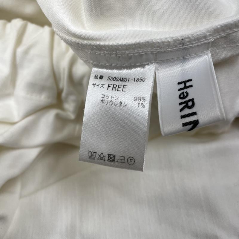 ヘリンドットサイ HeRIN.CYE パンツ ワークパンツ、ペインターパンツ ミリタリー ワイド Boy friend pants パンツ ボリューム 530gam31-1850 FREE 無地 白 / ホワイト / white レディース USED 古着 中古 50143856