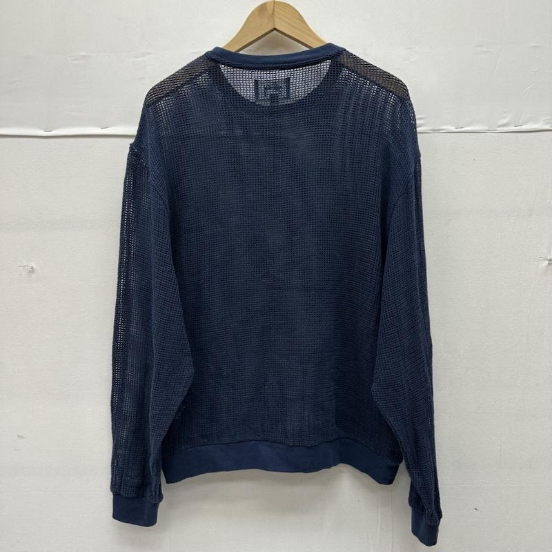 ステューシー STUSSY ニット、セーター 長袖 MESH LS CREW メッシュ クルーネック ニット M 紺 / ネイビー / navy メンズ USED 古着 中古 50143863