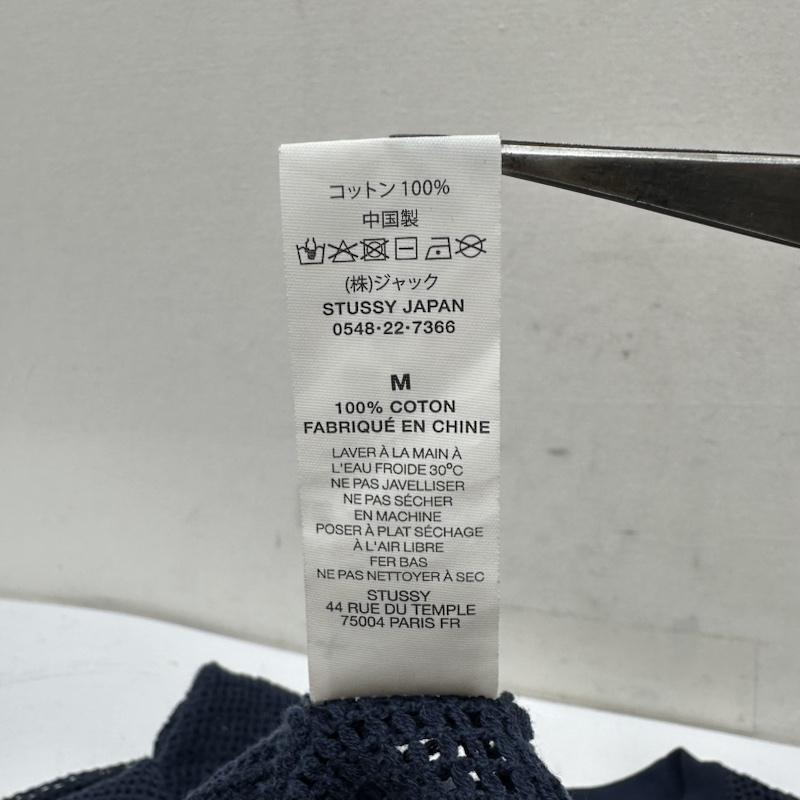 ステューシー STUSSY ニット、セーター 長袖 MESH LS CREW メッシュ クルーネック ニット M 紺 / ネイビー / navy メンズ USED 古着 中古 50143863