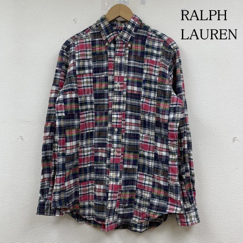 ラルフローレン RALPHLAUREN シャツ、ブラウス 長袖 長袖 シャツ ブラウス ボタンダウン パッチワーク チェック柄 ポニーロゴ 刺繍 S チェック X ロゴ、文字 X ワンポイント X 刺繍 マルチカラー / マルチカラー / multicolor メンズ USED 古着 中古 50143880